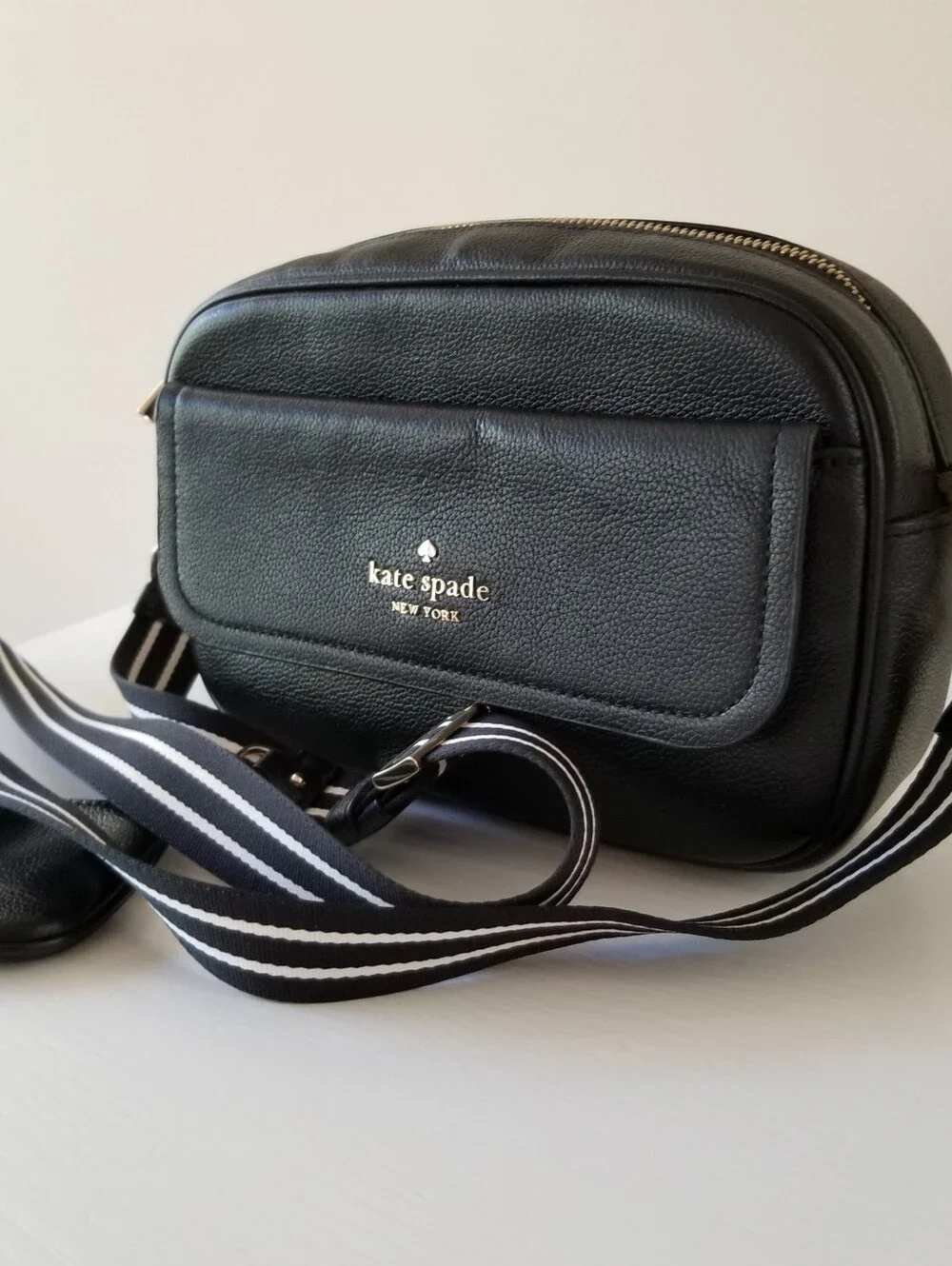 Kate Spade Rosie Pebbled Leather Flap Crossbody Bag With Coin Purse